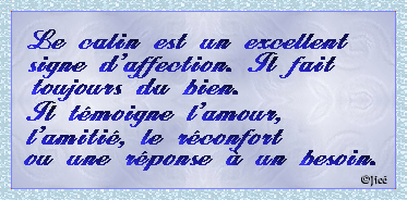Un calin c'est....