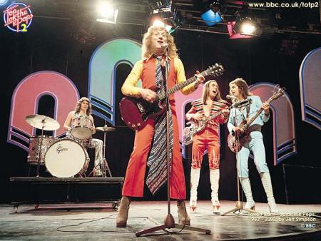 Le groupe Slade ( année 1980 environ sur l'image)....